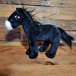 WishPets Plush Horse Blackjack‎ Stuffed Animal 9" Toy